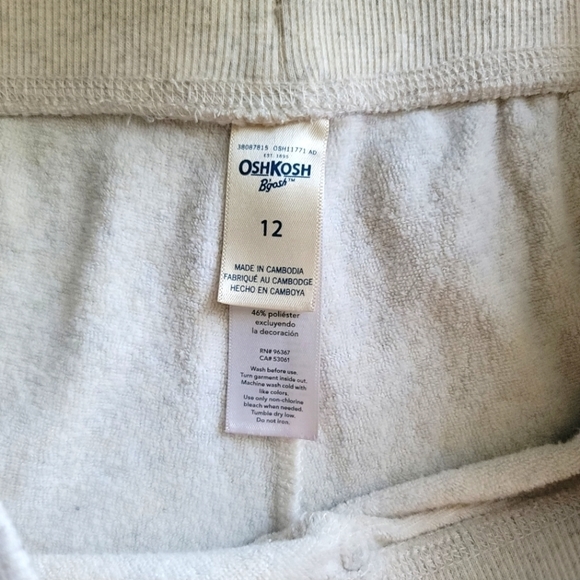 Bundle of 2 OshKosh B'Gosh Pajamas Sizes 7/12 in Beige - Picture 5 of 9